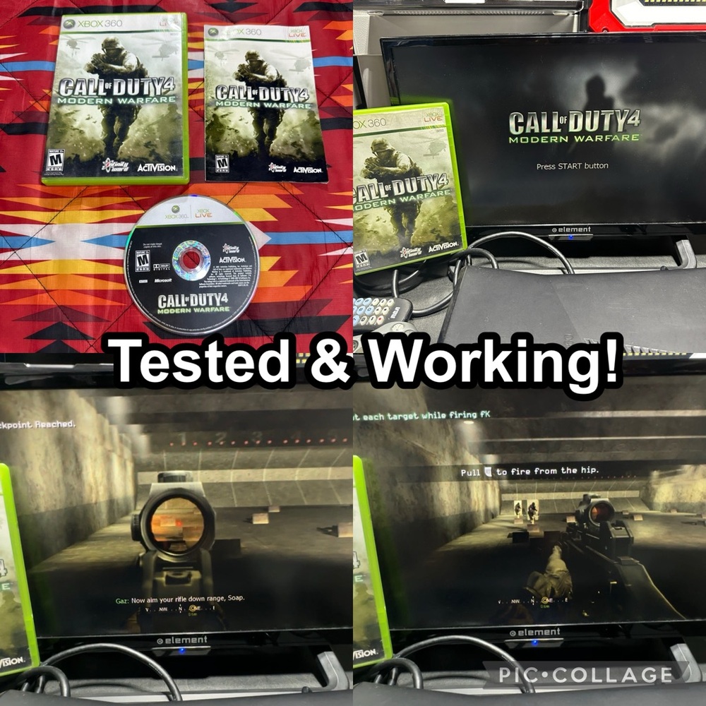 Call of Duty 4 Modern Warfare (Xbox 360, 2007) CIB Complete w/Manual Tested
